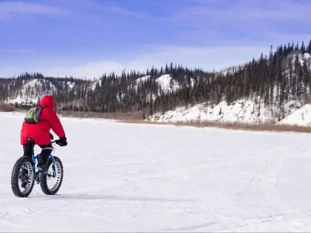 Fat bike on Porcupine Lake