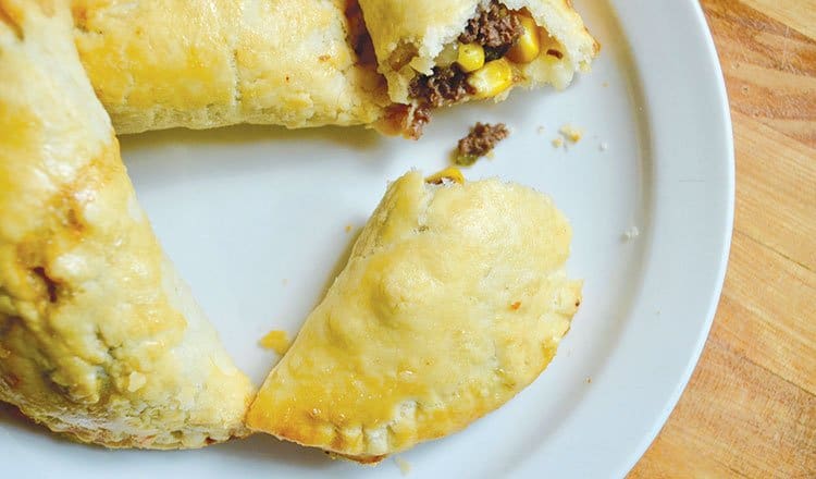 Moose and corn turnovers