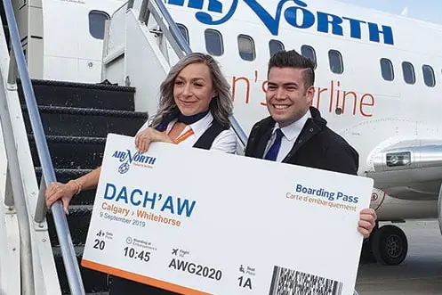 Dach'aw's ticket on Air North