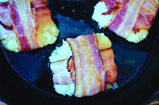 Bacon-wrapped rice