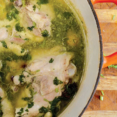 Chicken with cilantro and ginger