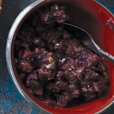 Olive and Dried Cranberry Tapenade