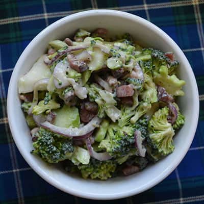 Broccoli and bacon salad