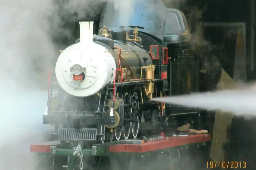 steam engine “under steam,”