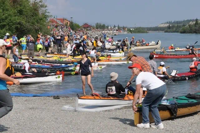 Racers at Yukon River Quest