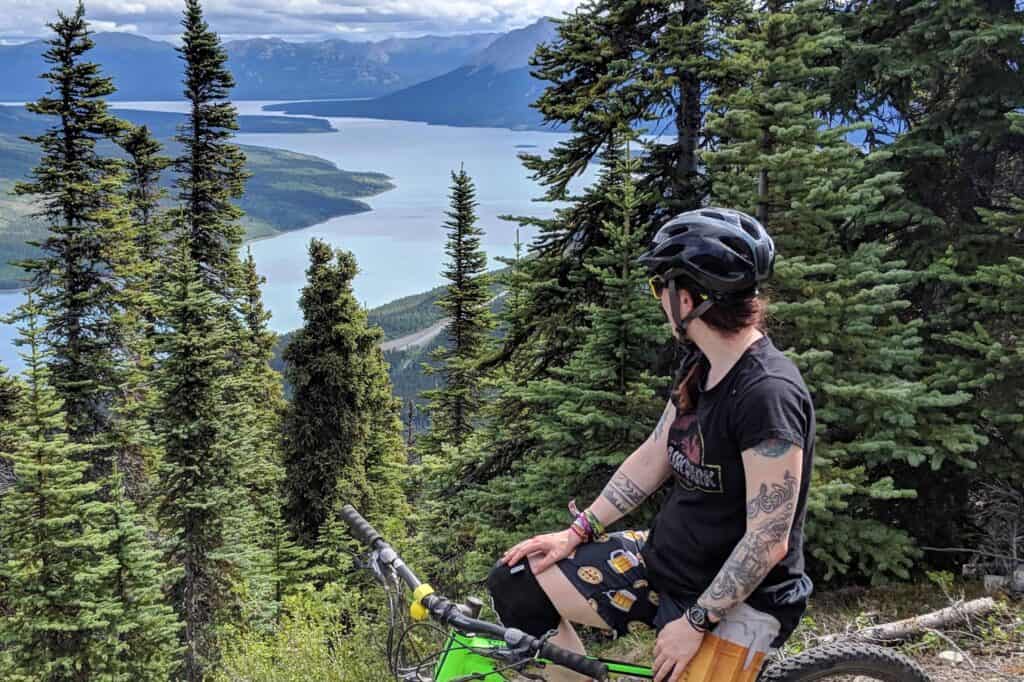 Mountain Biking Yukon River View