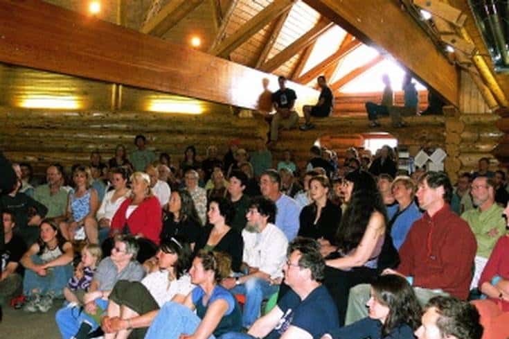 Audience at Kluane Mountain Bluegrass Festival