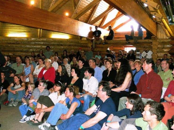 Audience at Kluane Mountain Bluegrass Festival