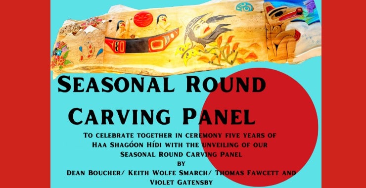 Seasonal Round Carving Panel
