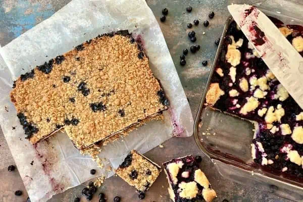 Baked Blueberry Squares