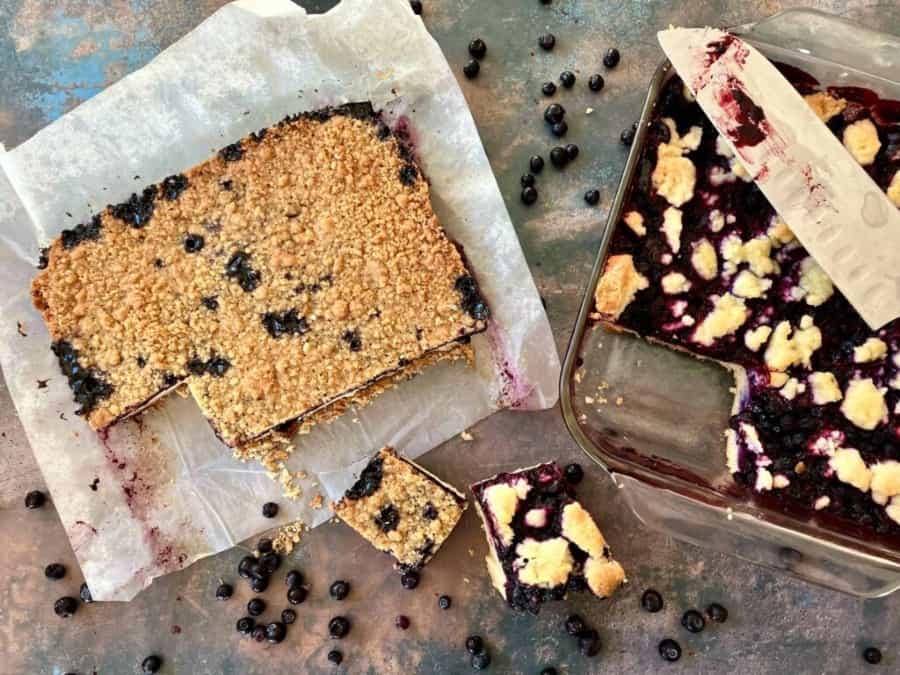Baked Blueberry Squares