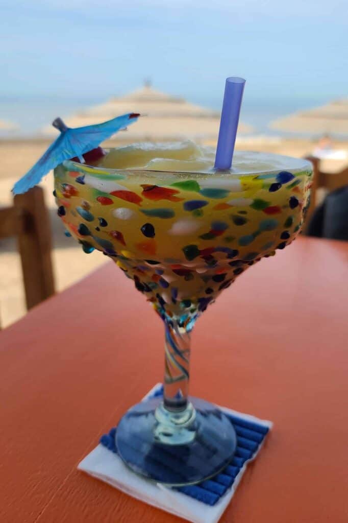 Drinks on the beach