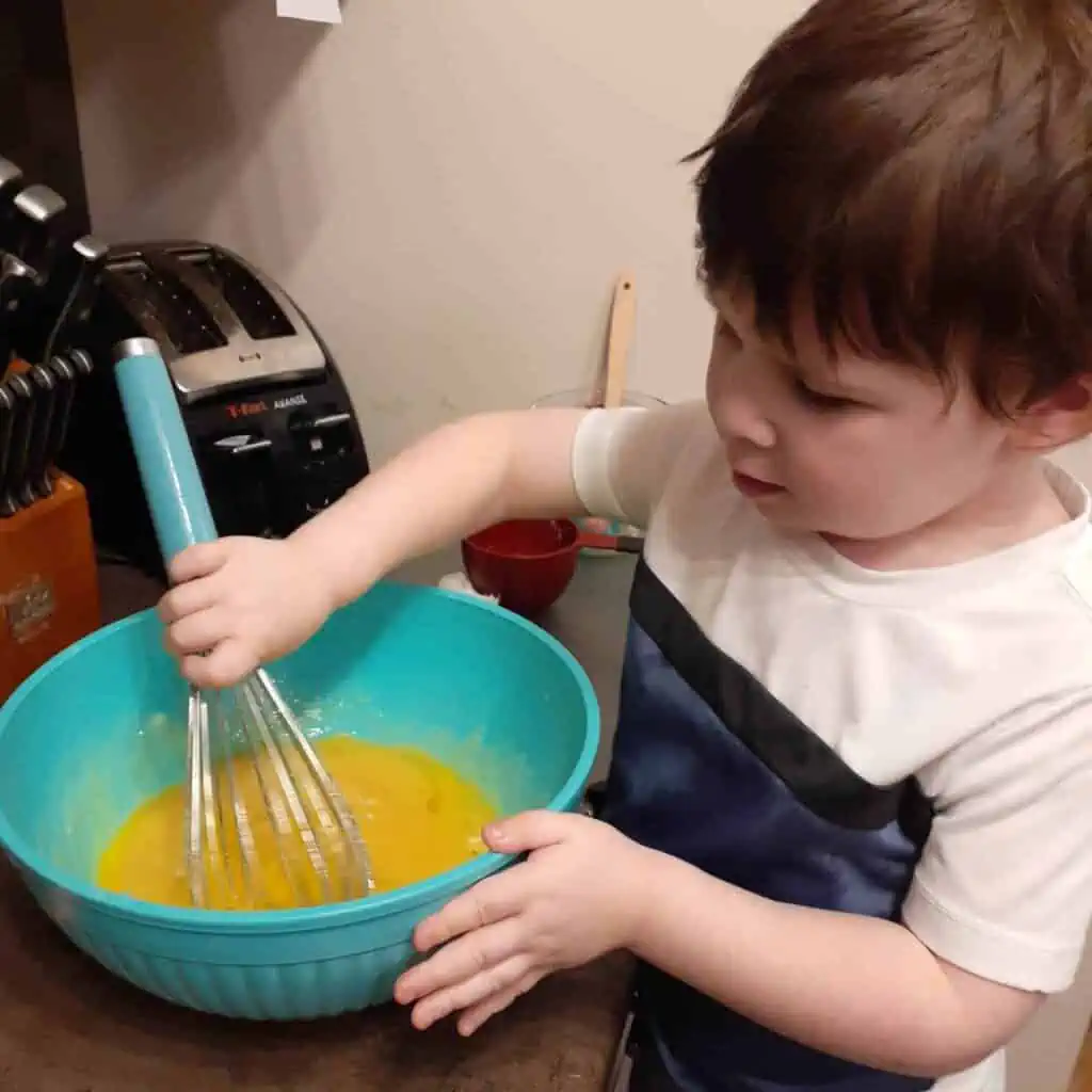 A child baking