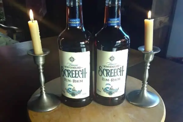 The last two bottle of Screech (locally)