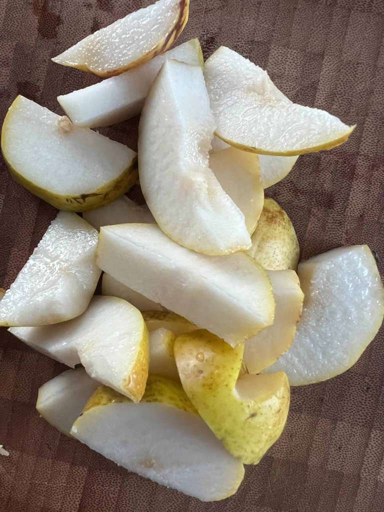 Chopped pear