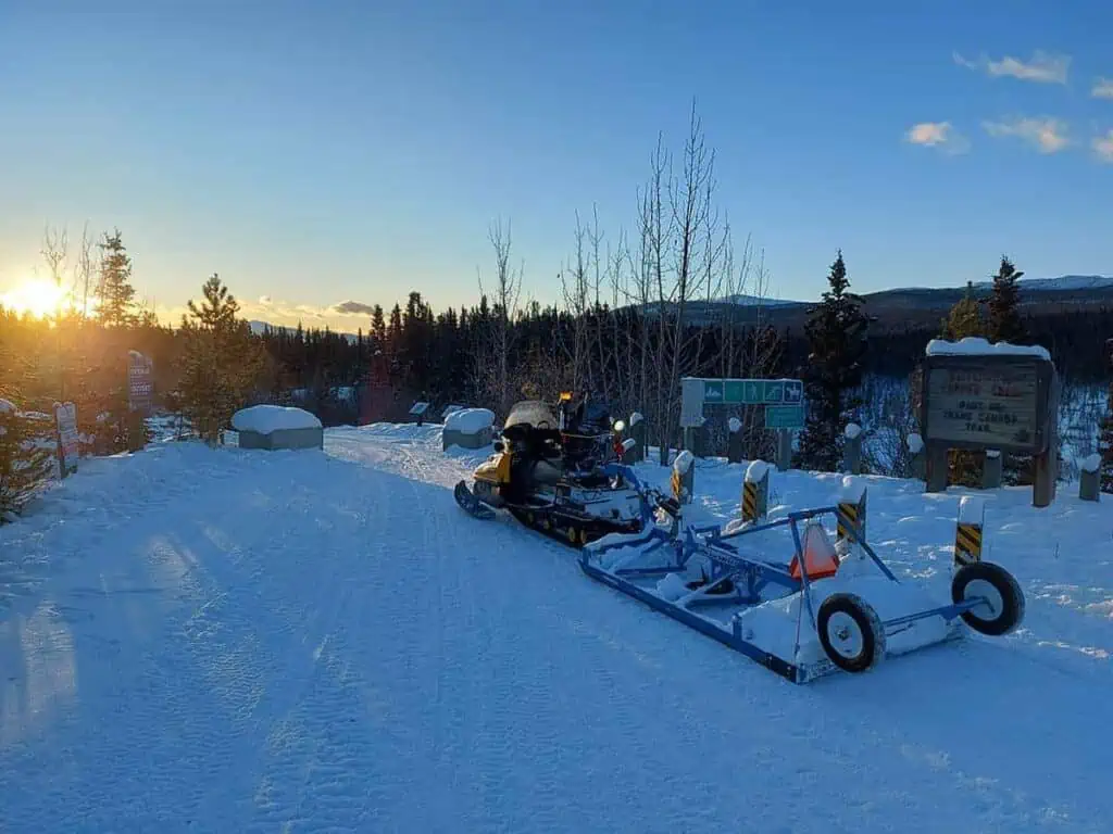 Grooming the Copper Haul trail
