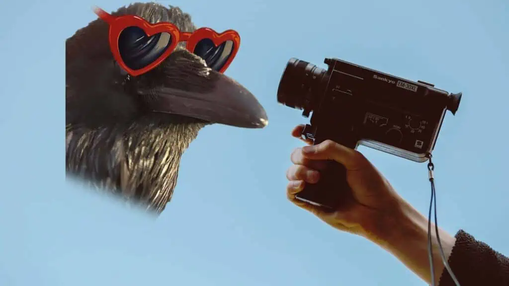 Camera and Raven
