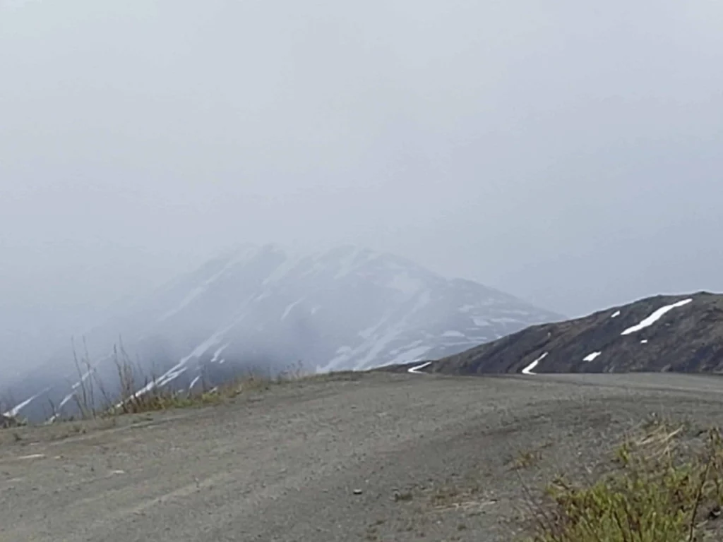 The Dempster is a highway that often invites one to slow down: although posted 90, 70 is often wisest to prevent flats and to take in the landscape