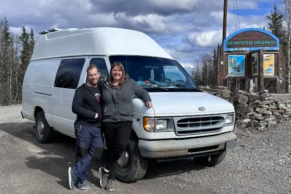 Tackling the Dempster Highway in Mo the van